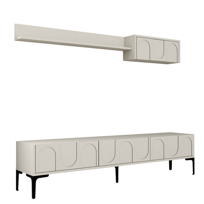 Hanah Home Lyon 2 - Crema, Negro Hanah Home Lyon 2 - Crema, Negro